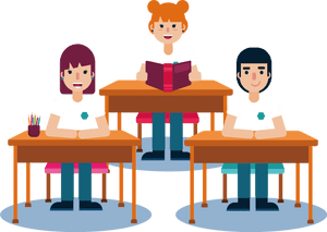 Student Lesson Clip Art - Students In Class Clipart, HD Png Download PNG image with transparent background