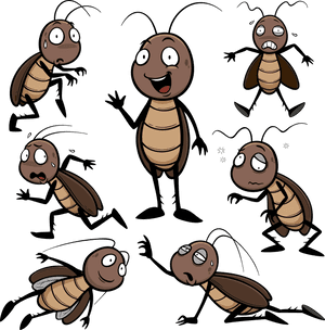 Animated Cockroach Expressions PNG