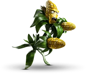 Animated Corn Character PNG Image