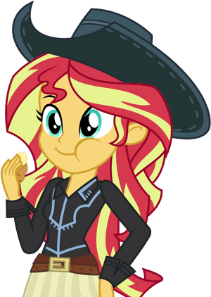 Animated Cowgirl Character PNG image with transparent background