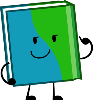 Animated Dictionary Character PNG image with transparent background