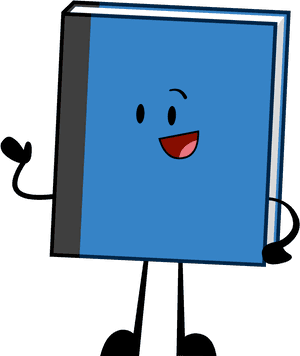 Animated Dictionary Character PNG image with transparent background