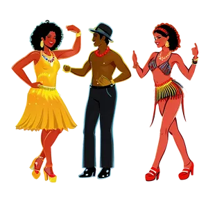 Animated Disco Dancers Png Oie PNG Image