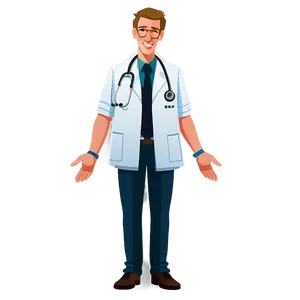 Animated Doctor Cartoon Png Jte PNG Image