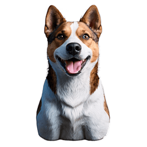 Animated Dog Head Graphic PNG 06212024 PNG