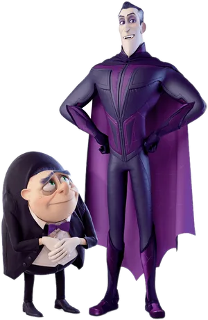 Animated Draculaand Companion PNG Image