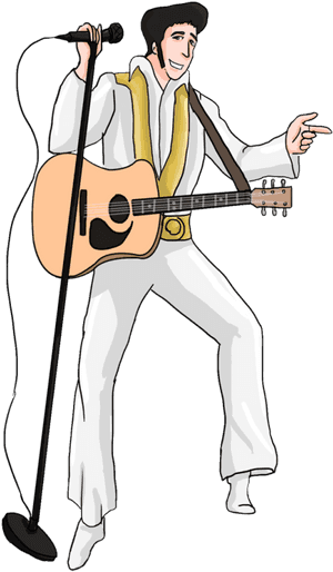 Presley Ourclipart Pin - Transparent Background Png Elvis Presley Playing Guitar, Png Download PNG image with transparent background