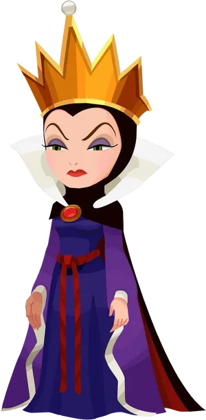 Animated Evil Queen Full Length Portrait PNG Image