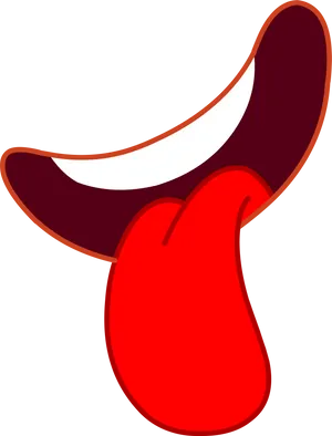 Animated Expressive Tongue Out Mouth PNG Image