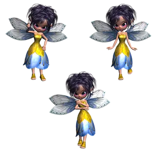 Animated Fairy Poses PNG Image