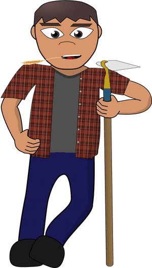 Cartoon Farmer, HD Png Download PNG