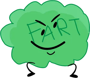 Animated Fart Character PNG Image