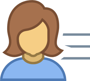 Animated Female Avatar Profile PNG image with transparent background