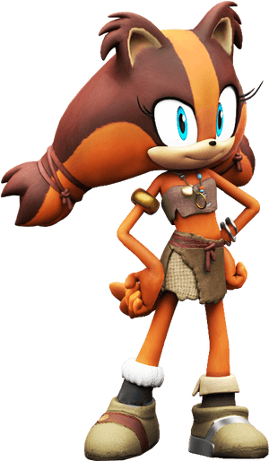 Animated Female Character Stance PNG image with transparent background