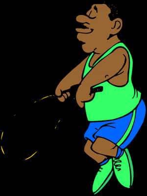 Animated Fisherman Cartoon PNG image with transparent background