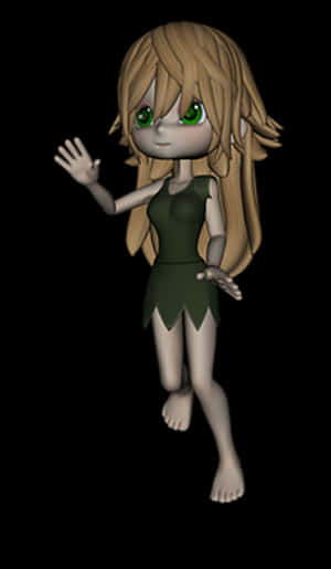 Animated Forest Sprite PNG with transparent background