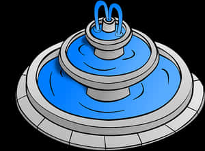 Animated Fountain Graphic PNG image with transparent background