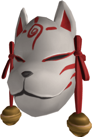 Animated Fox Mask3 D Model PNG image with transparent background