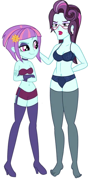 Animated Friends Beachwear PNG Image