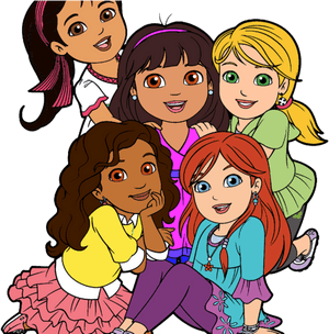 Animated Friends Gathering PNG with transparent background