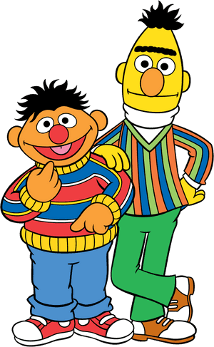Sesame Street Clip Art - Sesame Street Bert And Ernie Cartoon, HD Png Download PNG image with transparent background