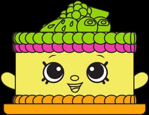 Bree Birthday Cake - Shopkins Bree Birthday Cake PNG image with transparent background