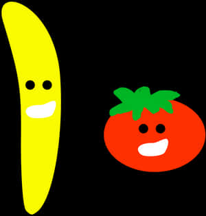 Banana And Tomato Clip Arts - Tomato Banana, HD Png Download PNG image with transparent background