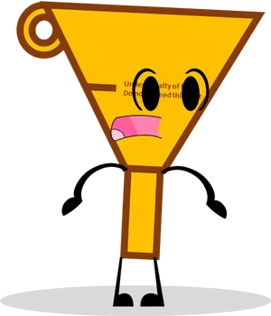 Animated Funnel Character PNG Image