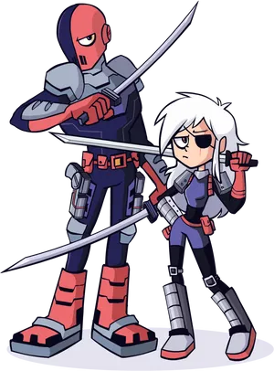 Animated Futuristic Warriors.png PNG Image