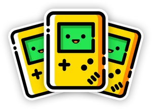 Animated Gameboy Characters PNG Image