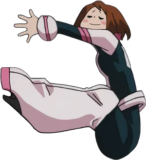 Animated Girl Reaching Out For Hug PNG Image
