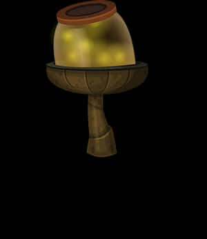 Animated Glass Gobleton Pedestal PNG