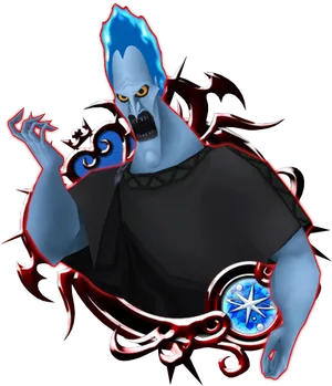 Animated Hades Character Design PNG Image