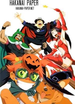 Animated Halloween Celebration PNG Image