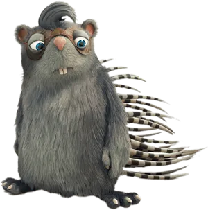 Animated Hamster Character PNG Image