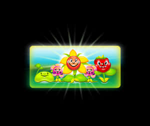Animated Happy Plantsand Sun PNG image with transparent background