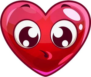 Animated Heart Character PNG Image