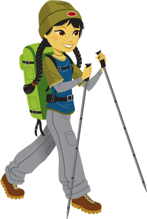 Clipart Library Stock Climbing Clip Hiking - Hiking Clipart Png, Transparent Png PNG with transparent background