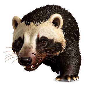 Animated Honey Badger Character Png Uap44 PNG Image