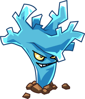 Animated Ice Elemental Character PNG image with transparent background