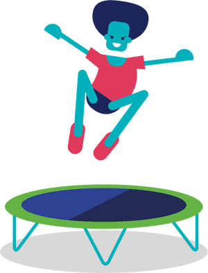 Transparent Trampoline Png - Trampoline Jump, Png Download PNG