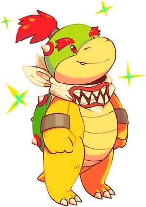 Animated Koopa Troopa Cartoon PNG Image