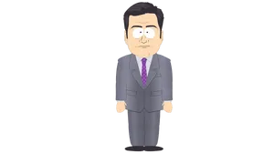 Animated Lawyer Character PNG Image