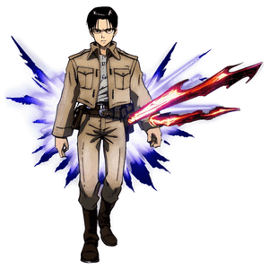 Animated Levi Ackerman PNG 91 PNG image with transparent background