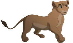 Animated Lioness Profile PNG Image