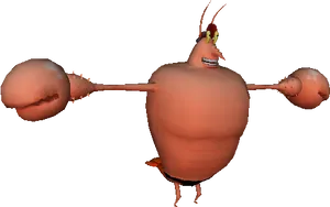 Animated Lobster Character PNG Image