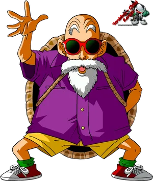 Animated Martial Arts Master Character PNG Image