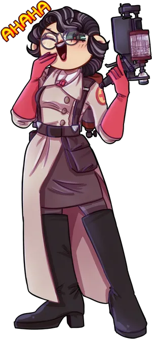 Animated Medic Laughing T F2 PNG Image