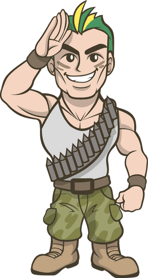 Soldier Commando Clipart - Commando Cartoon Png, Transparent Png PNG image with transparent background