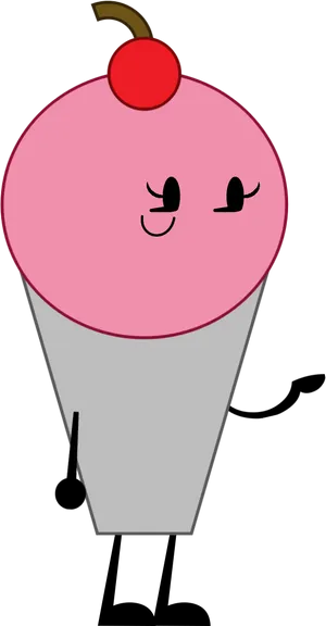 Animated Milkshake Character PNG Image